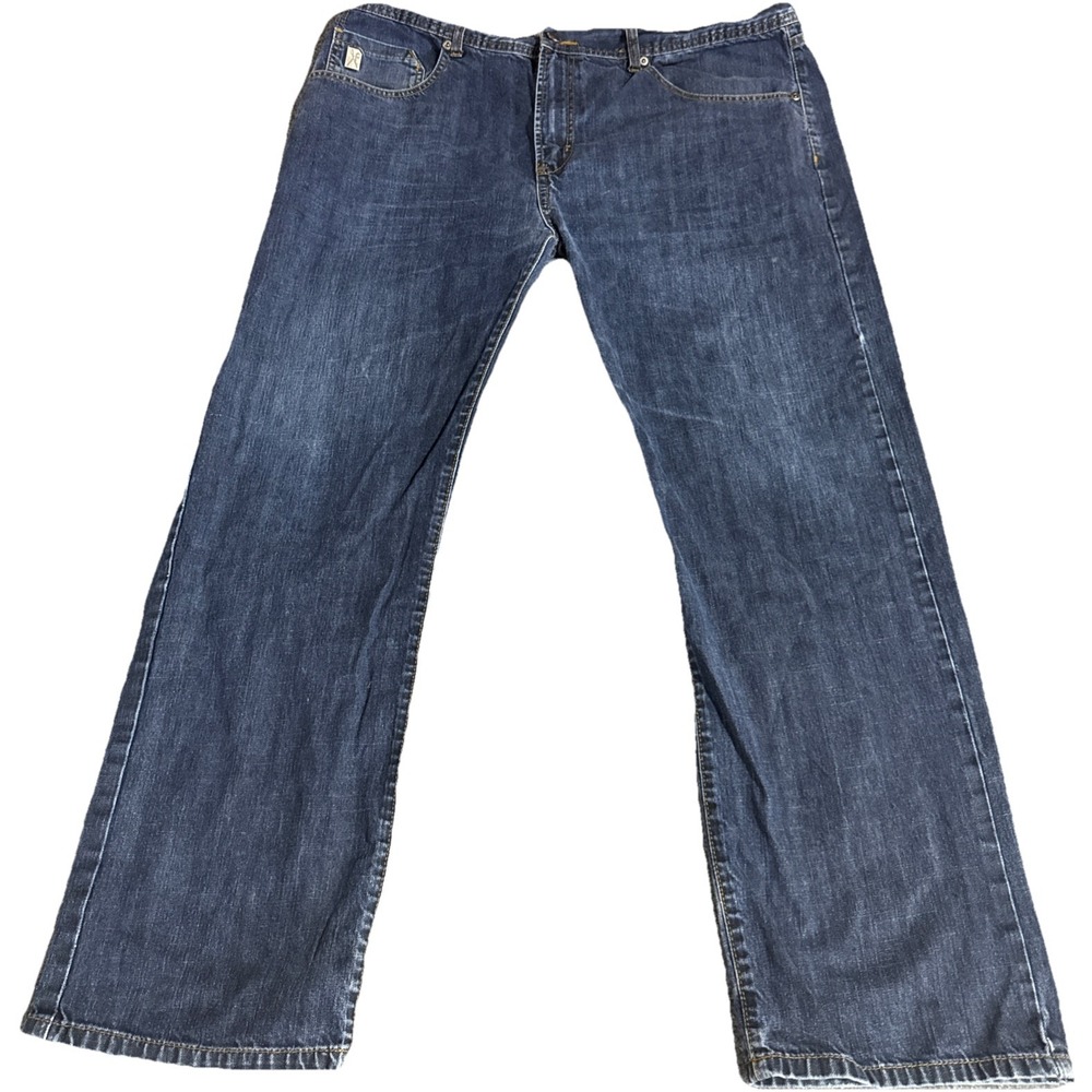 Marc Ecko Cut And Sew Jeans Mens 42x32 Blue Denim Straight Fit Baggy Y2K
